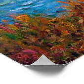 クロード・モネ:ポーヴィルのクリフウォーク ポスター (角)