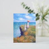 クロード・モネ:ポーヴィルのクリフウォーク ポストカード (スタンド正面)