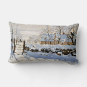 クロード・モネ、マグピー絵画は有名だ。 ランバークッション (裏面)