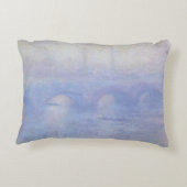 クロード・モネ 『ミストのワータールー橋』 アクセントクッション (裏面)