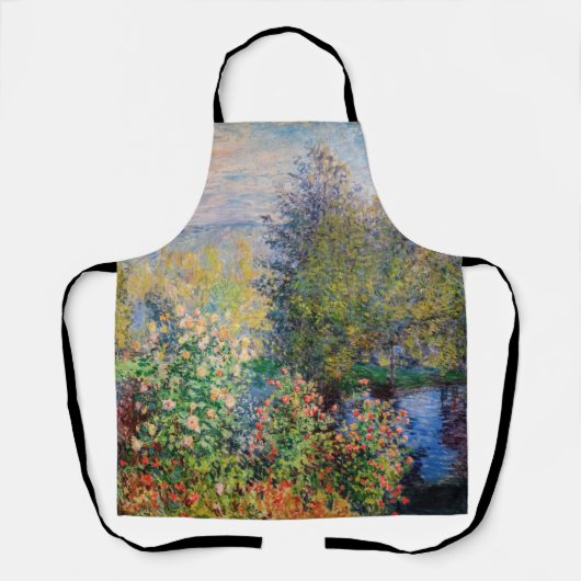 クロード・モネ - モンジェロンの庭の片隅 エプロン (正面)