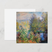 クロード・モネ - モンジェロンの庭の隅 招待状 (正面/裏面)