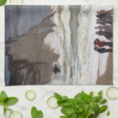 クロード・モネ – ラフ・シー・アット・エレット キッチンタオル (折り畳み)