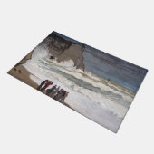 クロード・モネ – ラフ・シー・アット・エレット ドアマット (アングル)