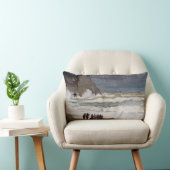 クロード・モネ – ラフ・シー・アット・エレット ランバークッション (椅子)