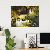 クロード・モネ:ランチ ポスター (ホームオフィス)