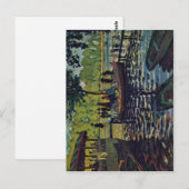 クロード・モネ 「ラ・グルヌイエール」 1869年 油彩技法 ポストカード (正面/裏面)