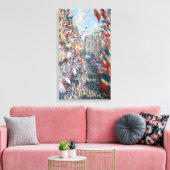 クロード・モネ - ラ・リュ・モントルゲイユ - パリ キャンバスプリント (インサイチュ (リビング))