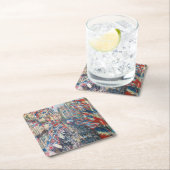 クロード・モネ - ラ・リュ・モントルゲイユ - パリ スクエアペーパーコースター (インサイチュ)