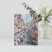 クロード・モネ - ラ・リュ・モントルゲイユ - パリ ポストカード (スタンド正面)