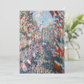 クロード・モネ - ラ・リュ・モントルゲイユ - パリ 招待状 (スタンド正面)