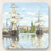 クロード・モネ。ルーアンでセーヌ川に乗る船 コースター (正面)