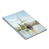 クロード・モネ。ルーアンでセーヌ川に乗る船 ノートブック (右側)