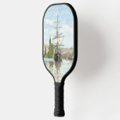 クロード・モネ。ルーアンでセーヌ川に乗る船 ピックルボールラケット (左)