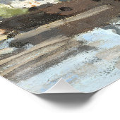 クロード・モネ。ルーアンでセーヌ川に乗る船 ポスター (コーナー)