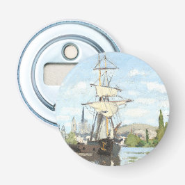 クロード・モネ。ルーアンでセーヌ川に乗る船 栓抜き