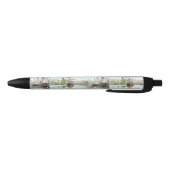 クロード・モネ。ルーアンでセーヌ川に乗る船 黒ボールペン (ボトム)