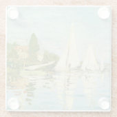 クロード・モネ。レガタスアットアルジェンテウイル ガラスコースター (裏面)