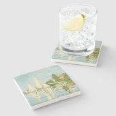 クロード・モネ。レガタスアットアルジェンテウイル ストーンコースター (横)