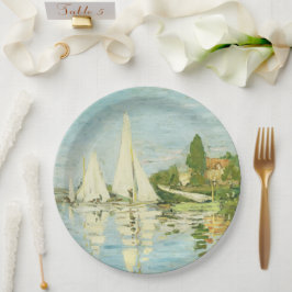 クロード・モネ。レガタスアットアルジェンテウイル ペーパープレート