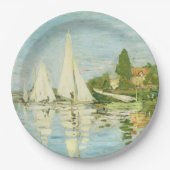 クロード・モネ。レガタスアットアルジェンテウイル ペーパープレート (正面)