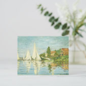 クロード・モネ。レガタスアットアルジェンテウイル ポストカード (スタンド正面)