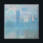 クロード・モネ。ロンドン国会議事堂。青 マグネット<br><div class="desc">クロード・モネ「Houses of Parliament,  London」磁石。</div>