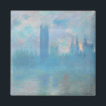 クロード・モネ。ロンドン国会議事堂。青 マグネット<br><div class="desc">クロード・モネ「Houses of Parliament,  London」磁石。</div>