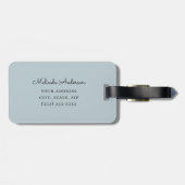 クロード・モネ。ロンドン国会議事堂。青 ラゲッジタグ (裏面横)