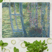 クロード・モネ - ワニスイレン池、緑の調和 キッチンタオル (折り畳み)