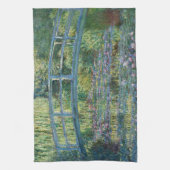 クロード・モネ - ワニスイレン池、緑の調和 キッチンタオル (縦)