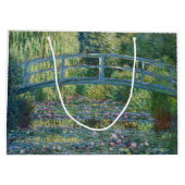 クロード・モネ - ワニスイレン池、緑の調和 ラージペーパーバッグ (裏面)