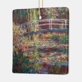 クロード・モネ - ワリリアー池、ピンクの調和 セラミックオーナメント (左)
