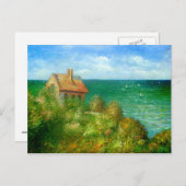 クロード・モネ: ヴァランジェヴィルにある漁師の家 ポストカード (正面/裏面)