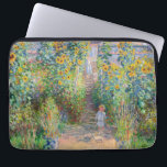 クロード・モネ - ヴェテイユの庭 ラップトップスリーブ<br><div class="desc">ヴェテイユの庭 / Le jardin de l'artiste a Vetheuil - クロード・モネ、キャンバスに油彩、1881</div>