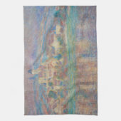 クロード・モネ – ヴェテウイル、サンセット キッチンタオル (縦)