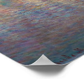 クロード・モネ – ヴェテウイル、サンセット ポスター (角)