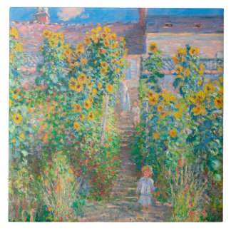 クロード・モネ、ヴェテuiのアーティストガーデン1881 タイル