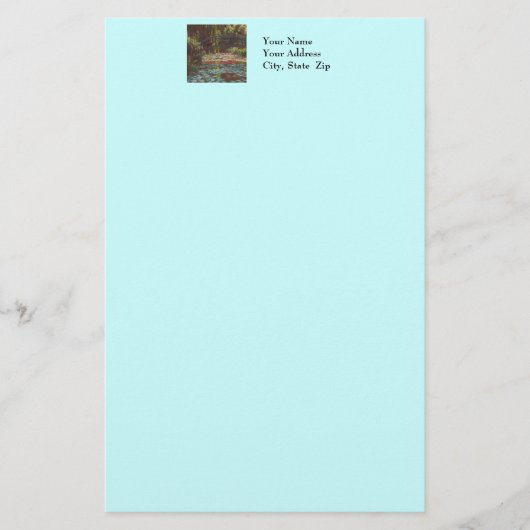 クロード・モネ 便箋 (正面)