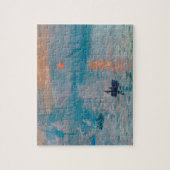 クロード・モネ　印象派の朝の光　フランス語 ジグソーパズル (縦)