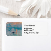 クロード・モネ　印象派の朝の光　フランス語 ラベル (インサイチュ)