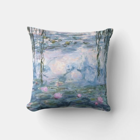 クロード・モネ 印象派の睡蓮の絵画 クッション (正面)
