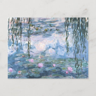 クロード・モネ 印象派の睡蓮の絵画 シーズンポストカード