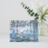クロード・モネ 印象派の睡蓮の絵画 ポストカード (スタンド正面)