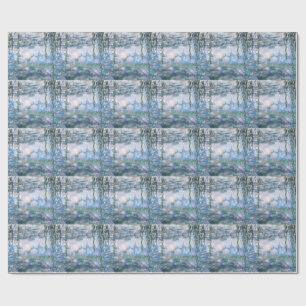 クロード・モネ 印象派の睡蓮の絵画 ラッピングペーパー