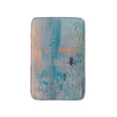 クロード・モネ　印象派　朝の太陽　フランス語 バスマット (正面縦)