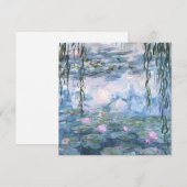 クロード・モネ 印象派 睡蓮の絵画 シーズンカード (正面/裏面)