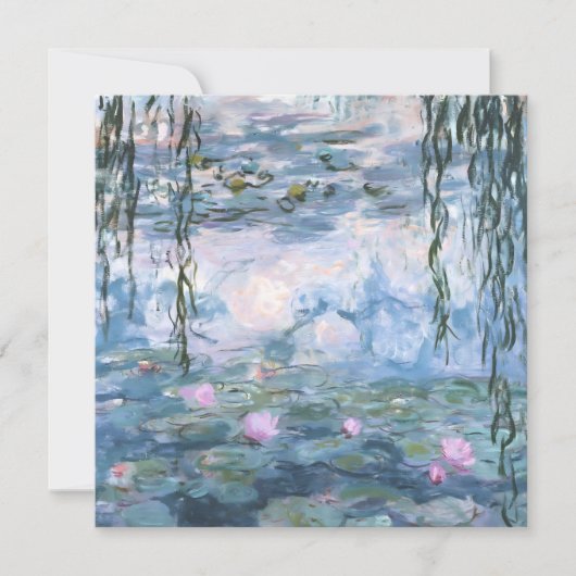 クロード・モネ 印象派 睡蓮の絵画 シーズンカード (正面)