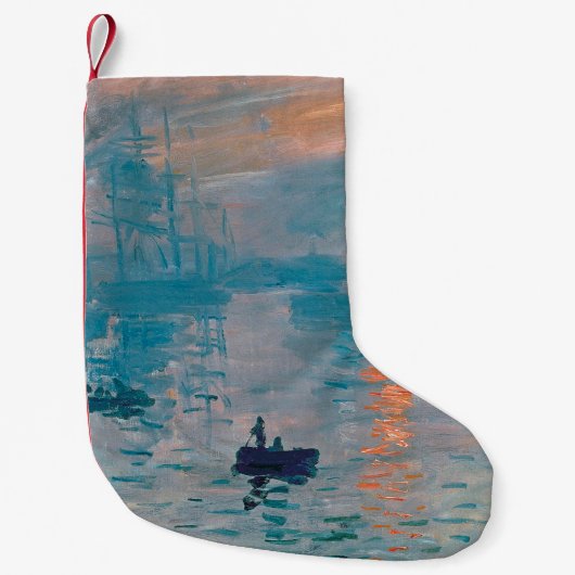 クロード・モネ 印象・日の出 フランス スモールクリスマスストッキング (正面)