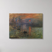 クロード・モネ「印象・日の出」ヴィンテージ アート キャンバスプリント (正面)